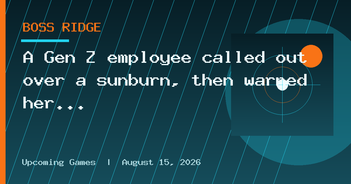 A Gen Z employee called out over a sunburn, then warned her boss she