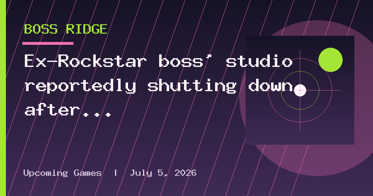 Ex-Rockstar boss’ studio reportedly shutting down after MindsEye struggles