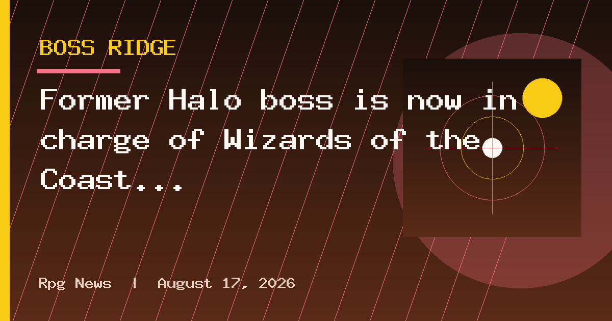 Former Halo boss is now in charge of Wizards of the Coast and Hasbro