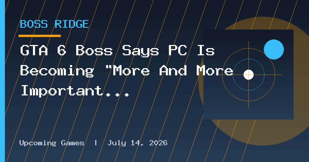 GTA 6 Boss Says PC Is Becoming “More And More Important
