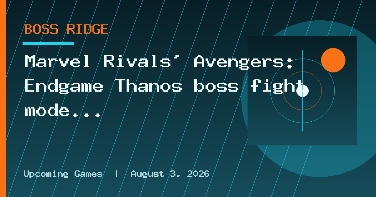 Marvel Rivals’ Avengers: Endgame Thanos boss fight mode looks ridiculous