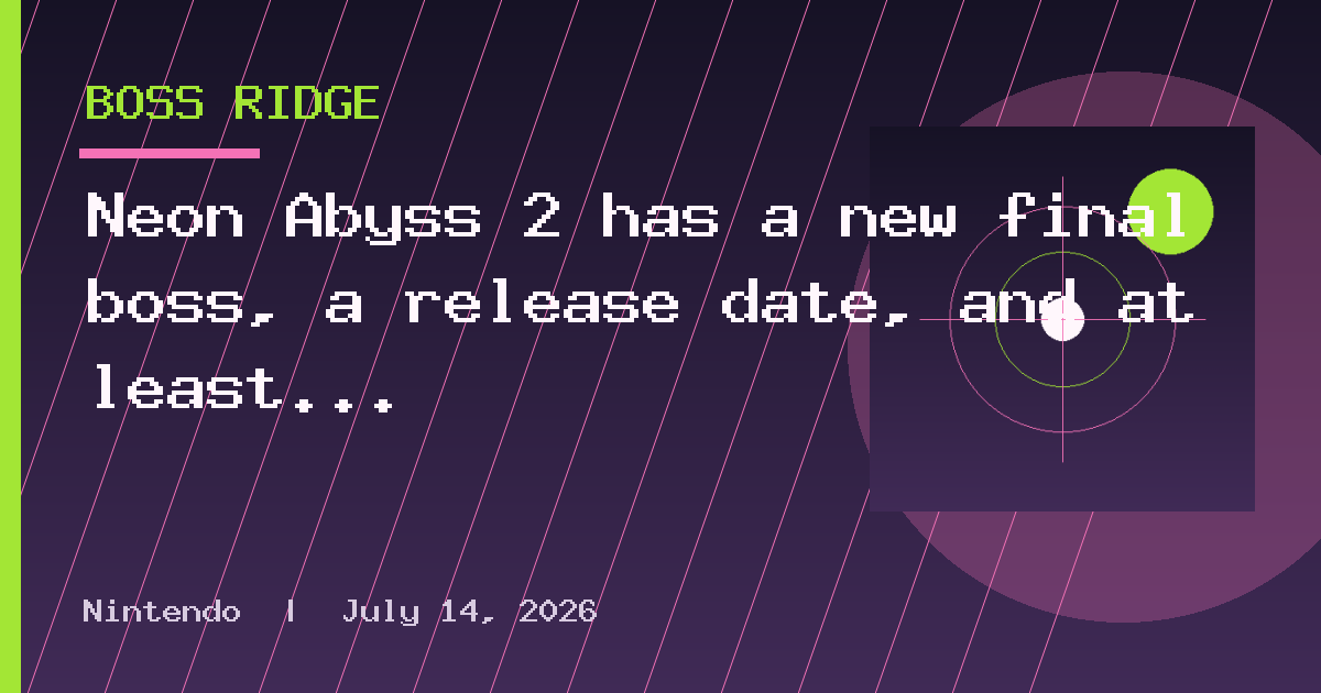 Neon Abyss 2 has a new final boss, a release date, and at least