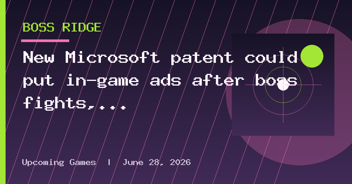 New Microsoft patent could put in-game ads after boss fights, multiplayer