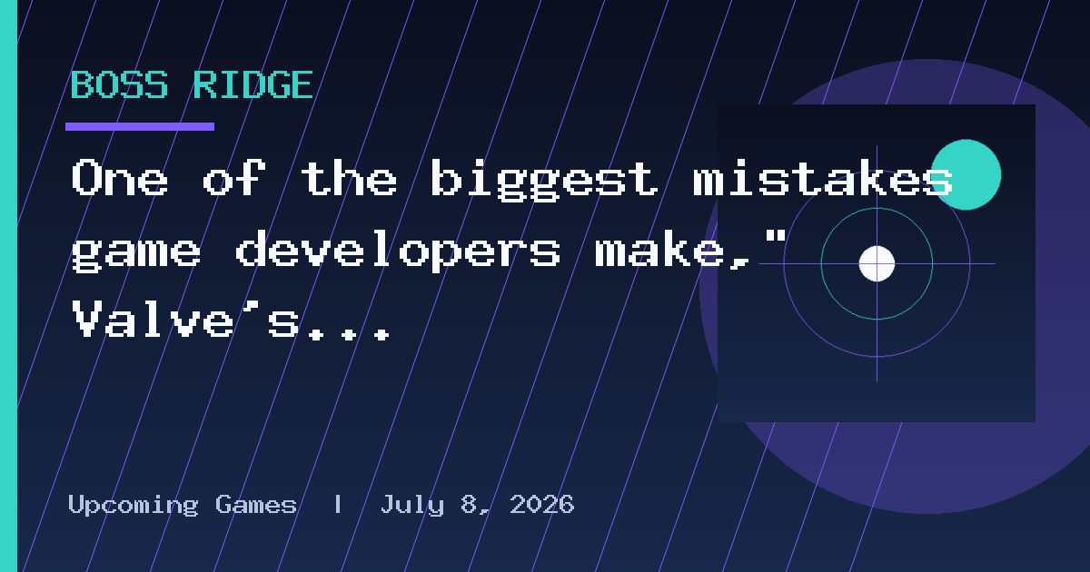 One of the biggest mistakes game developers make," Valve's Gabe Newell warns