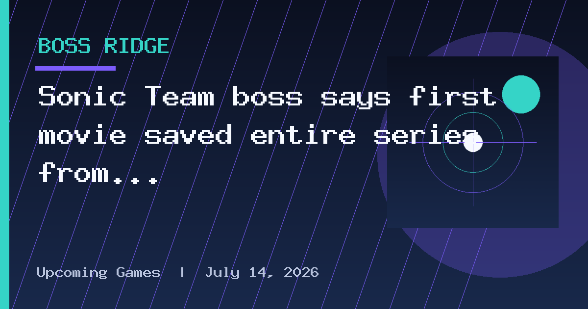 Sonic Team boss says first movie saved entire series from cancellation