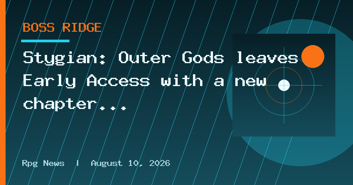 Stygian: Outer Gods leaves Early Access with a new chapter and boss fight