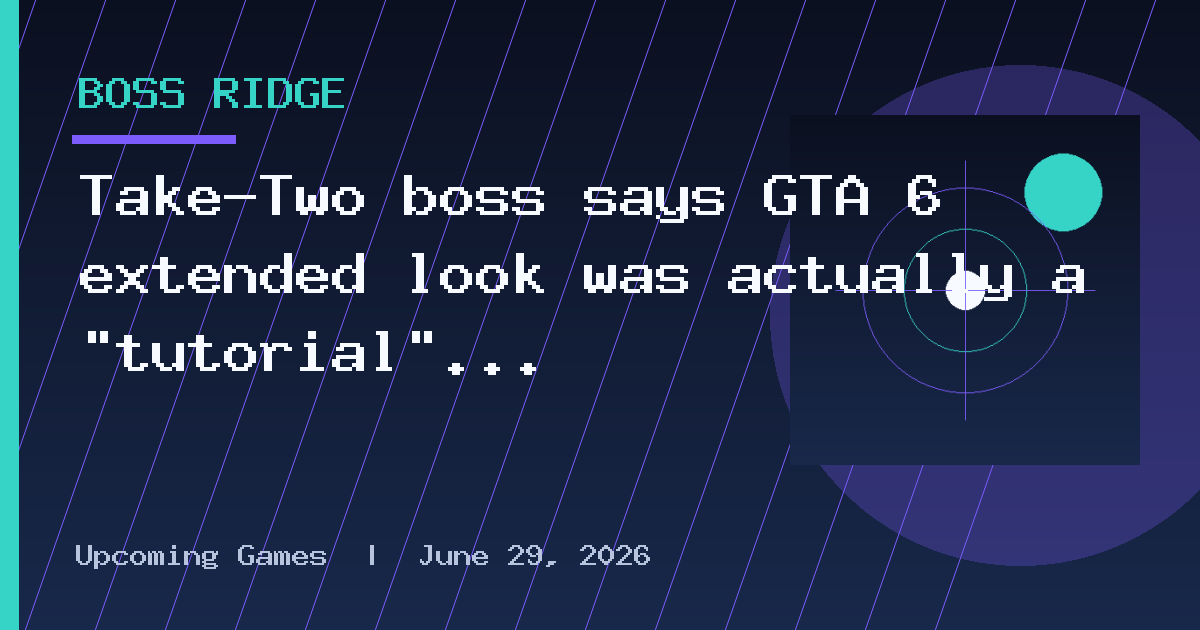 Take-Two boss says GTA 6 extended look was actually a “tutorial” for players