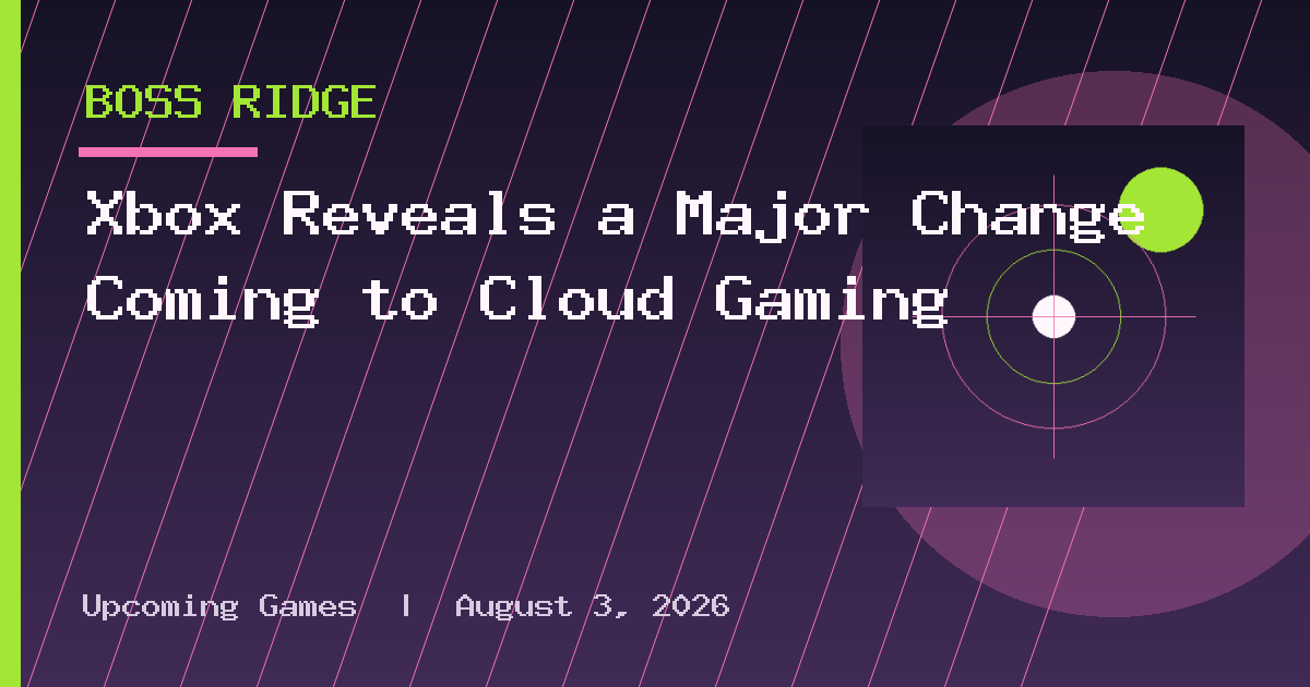 Xbox Reveals a Major Change Coming to Cloud Gaming